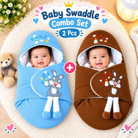 ২ পিচ NEW ওরিজিনাল চায়না Baby Blanket (Coffee+paste)